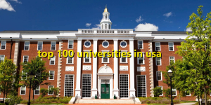 top 100 universities in usa 